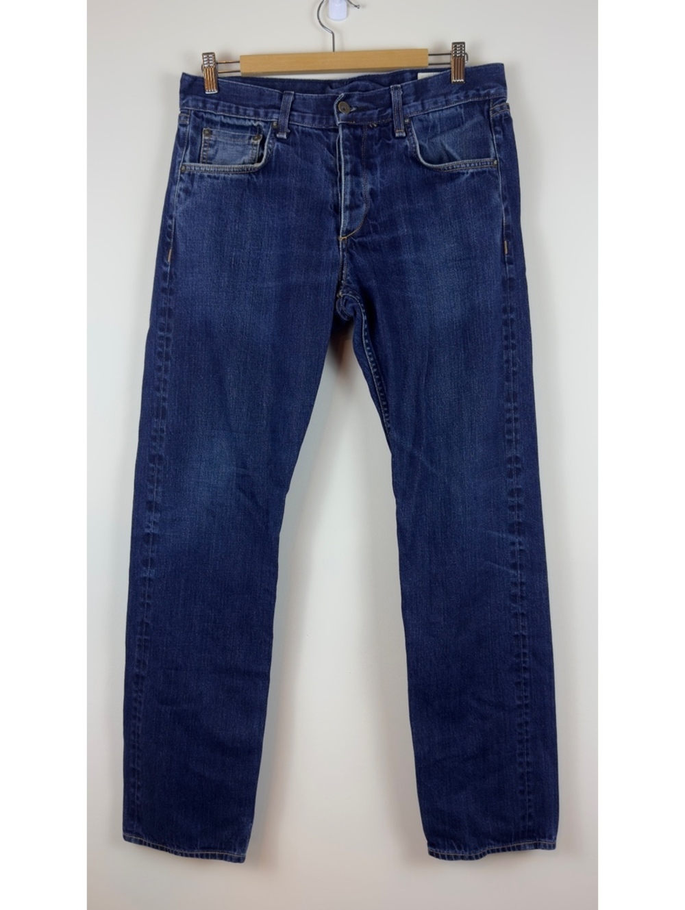 rag & bone Standard Issue Fit 3 Rinse Selvage Slim Straight Jeans Men 33 USA